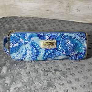 Lilly Pulitzer Vibrant Blue Cosmetic Pouch NWOT